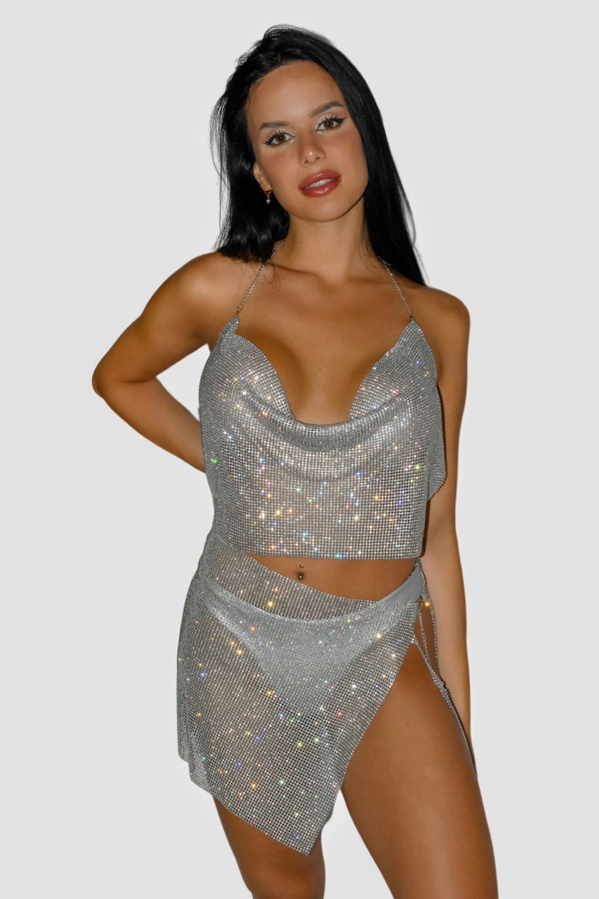 Rhinestone Glamour Chain Set