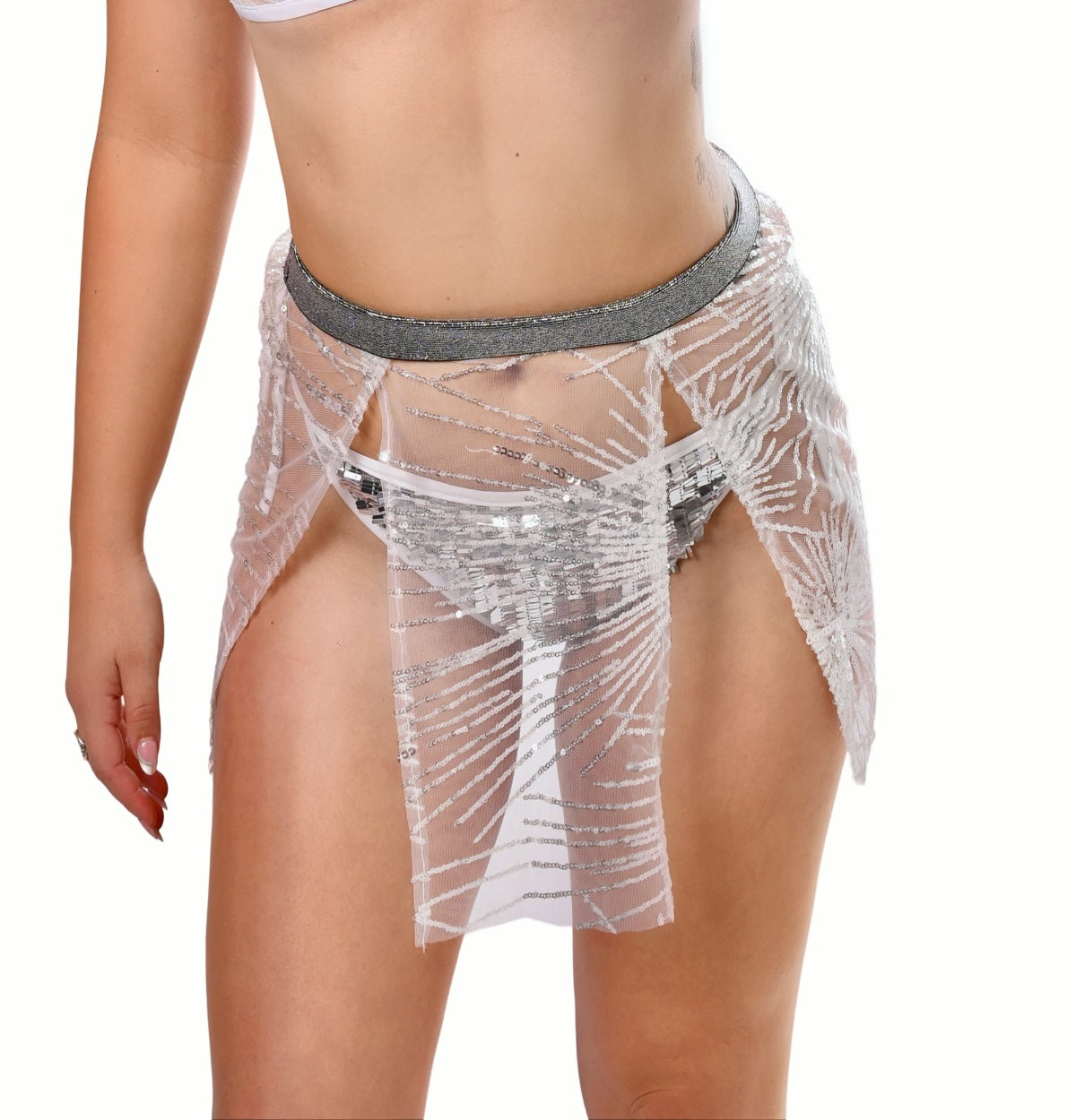 Shimmer Snowflake Sequin Skirt