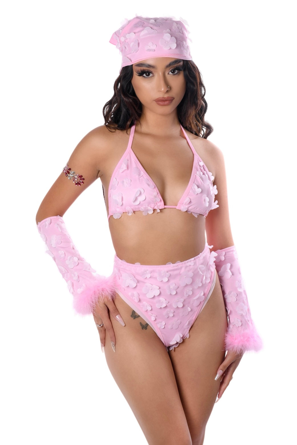 Bubblegum Babe 3D Fuzzy Set (4pcs)