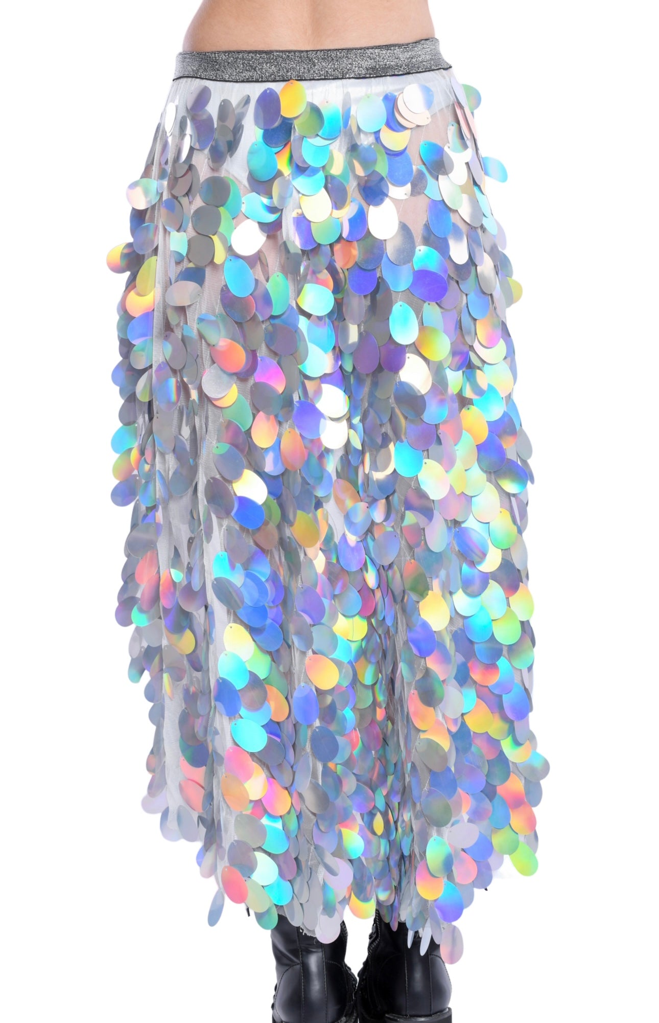 Pastel Meadow Sequin Skirt (Long)