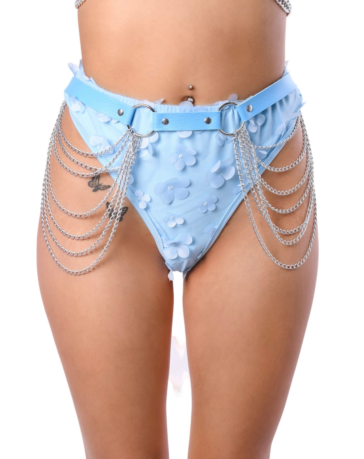Baby Blue Harness Chain Set