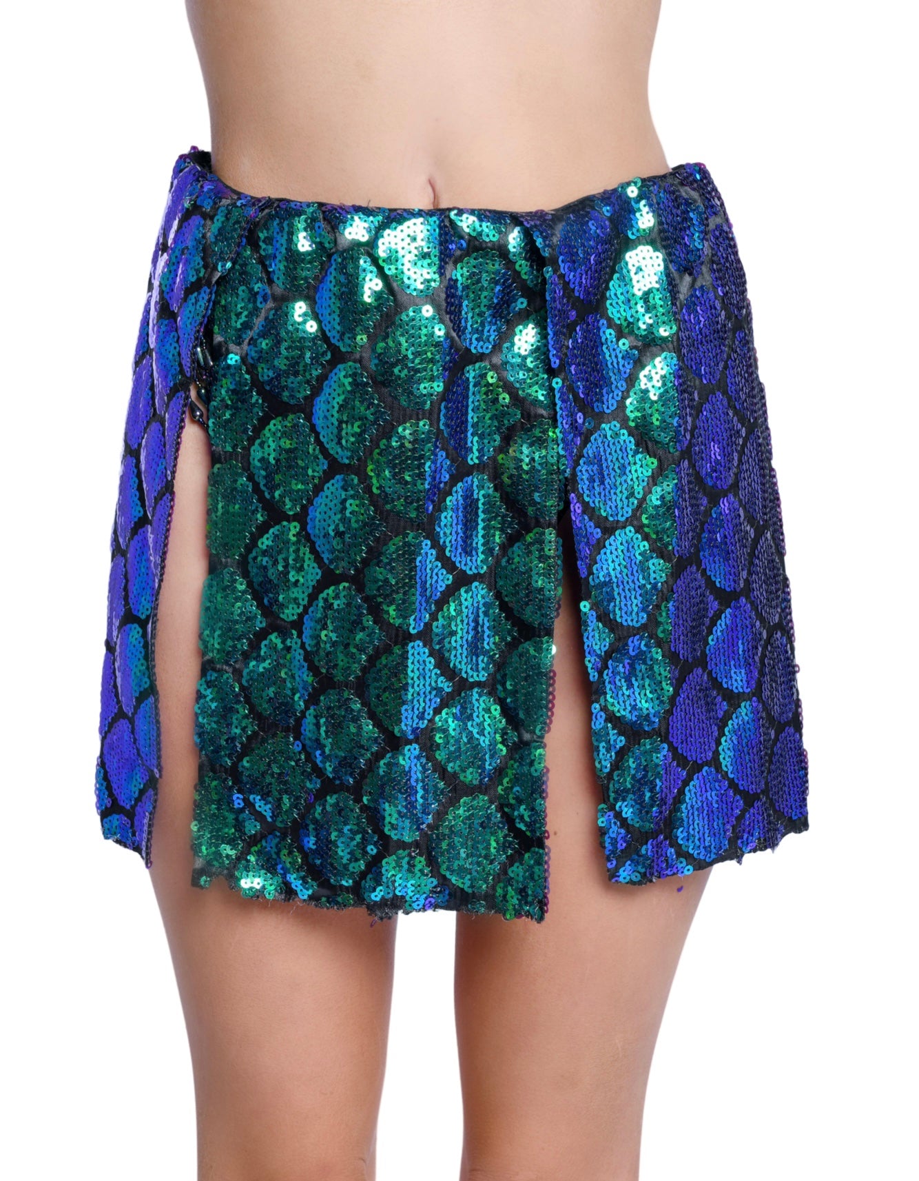Aquamarine Green Sequin Skirt