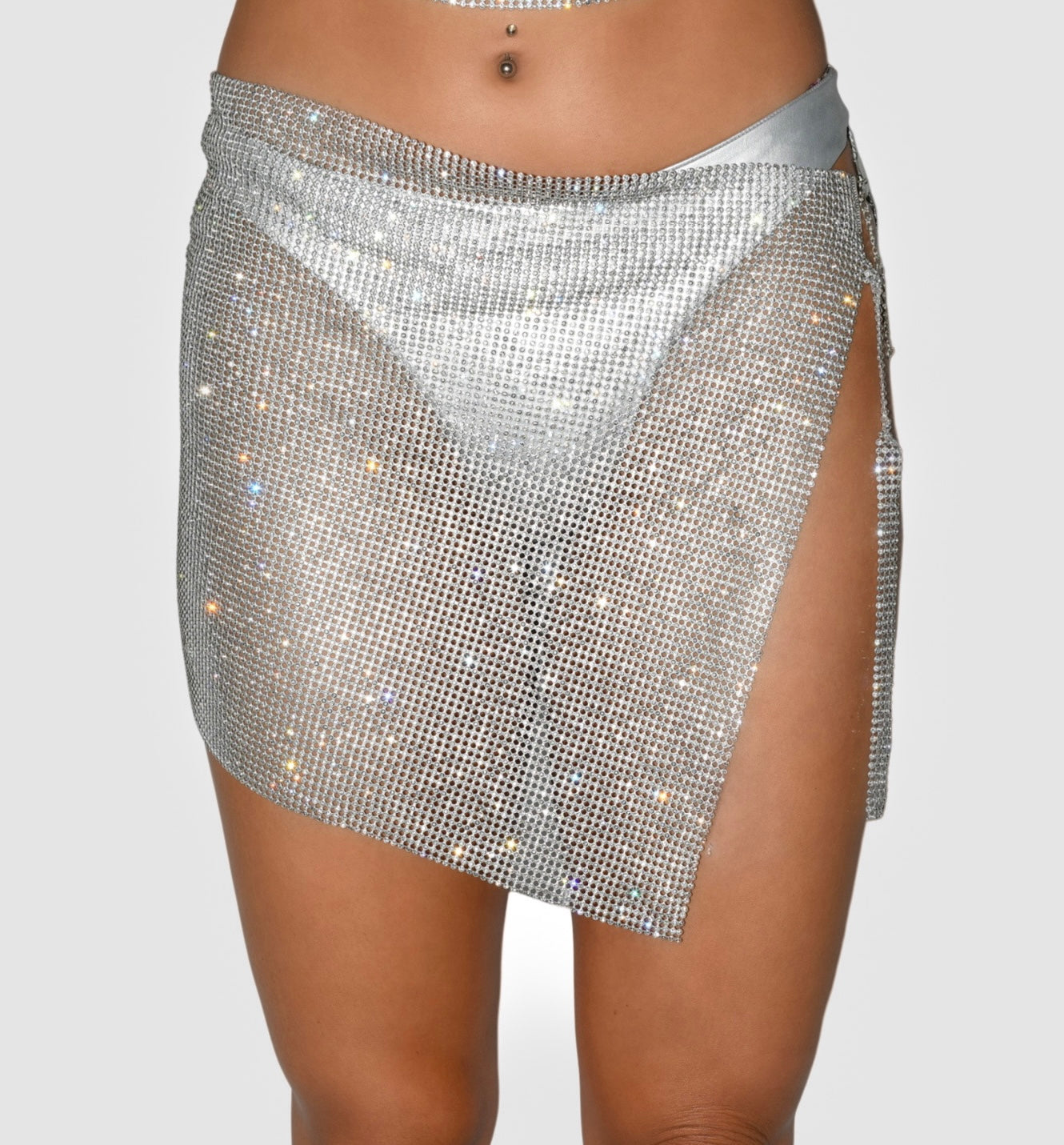 Glamour Chainmail Metallic Skirt