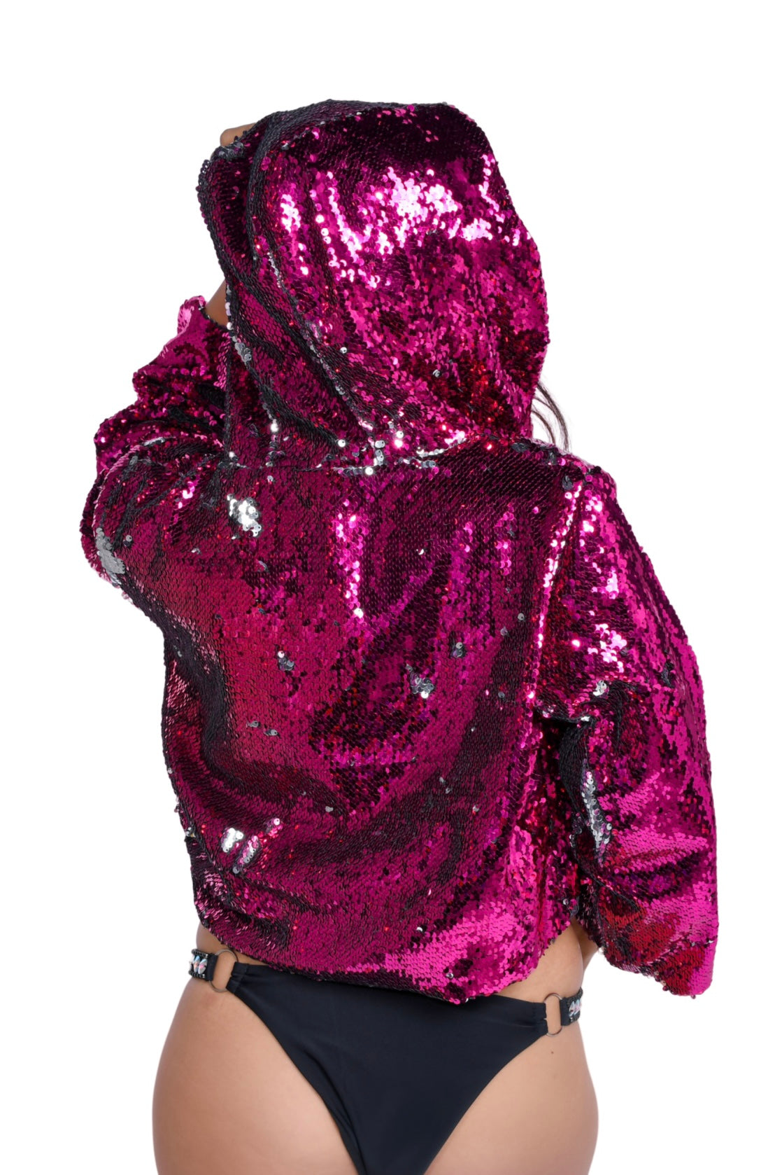 Reversible Sequin Jacket - Pink