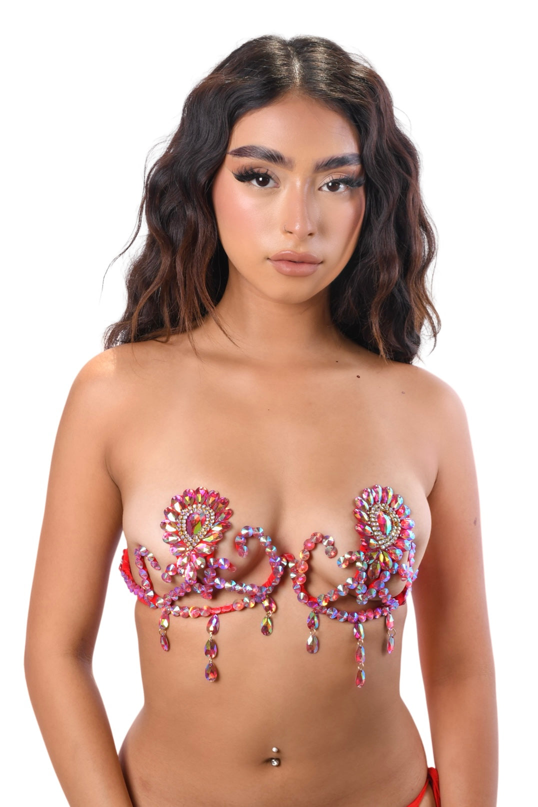 Red Daisy Carnival Bra Top