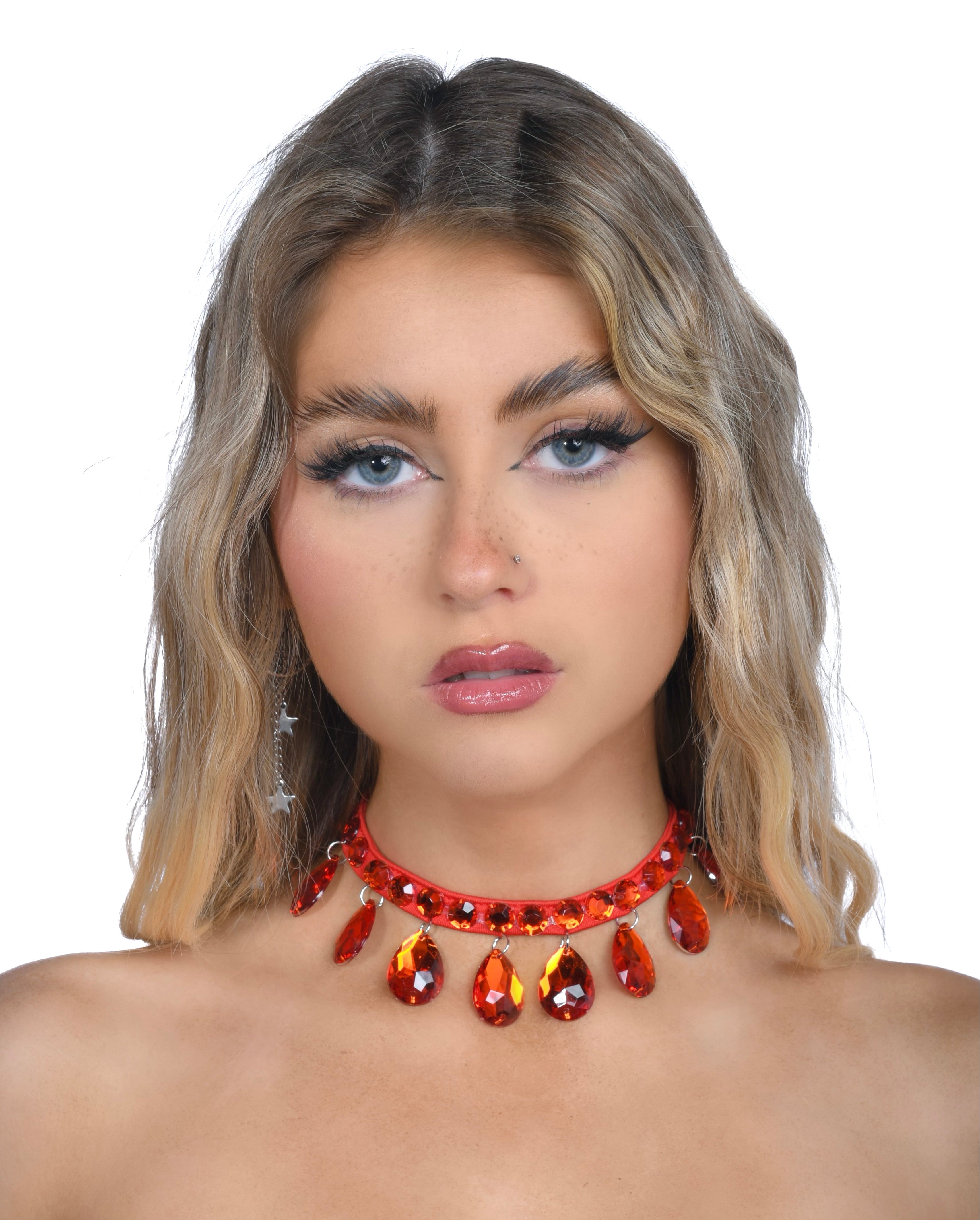 Red Sapphire Carnival Necklace