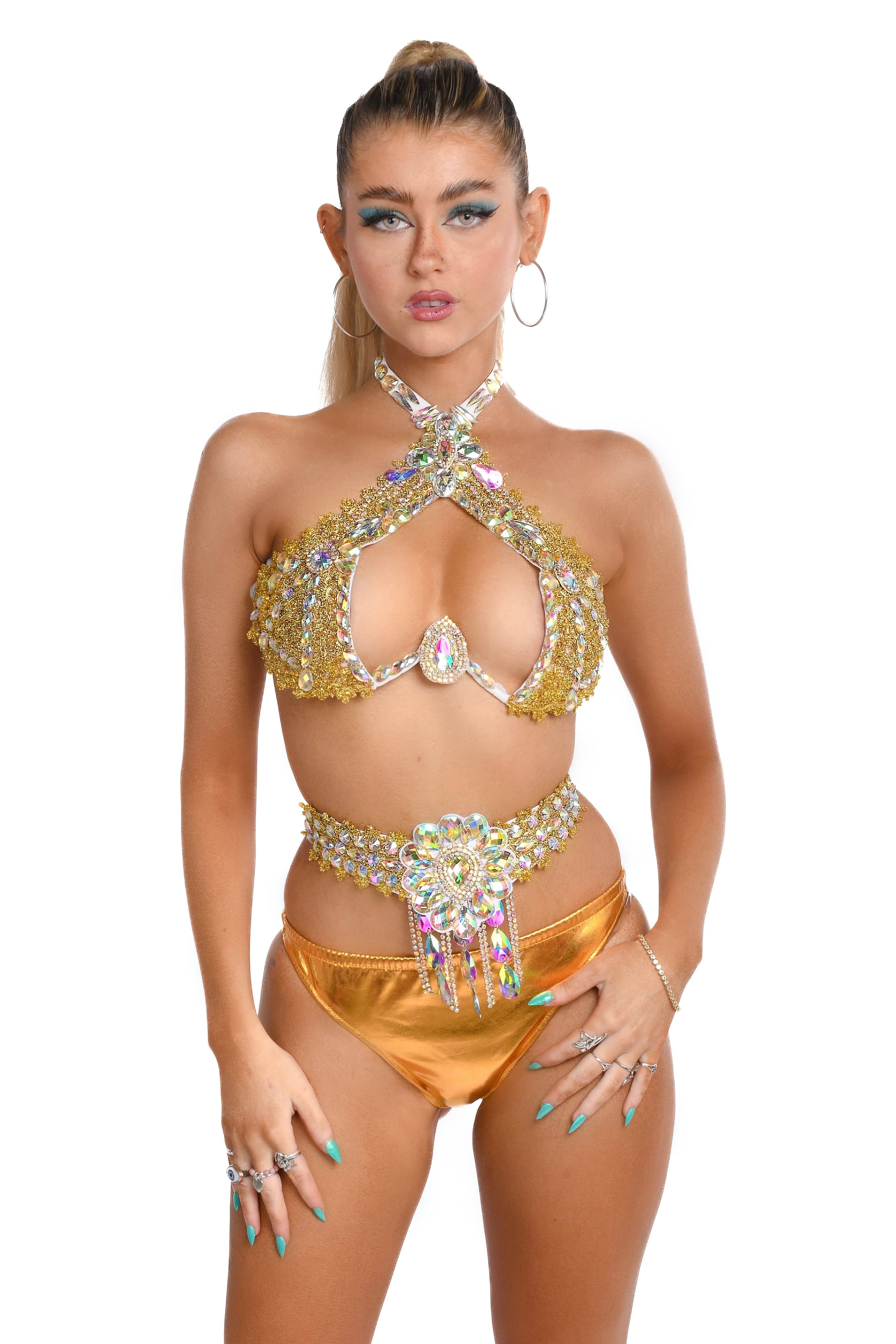 Gold Fantasy Mermaid Carnival Set