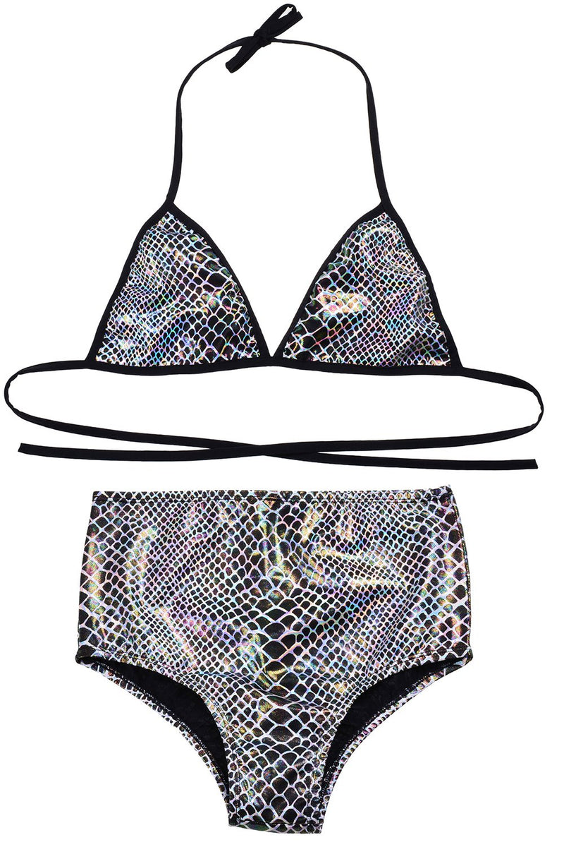 Bra Bikini Top - Disco Zebra Rave clothes,rave outfits,edc – THE LUMI SHOP