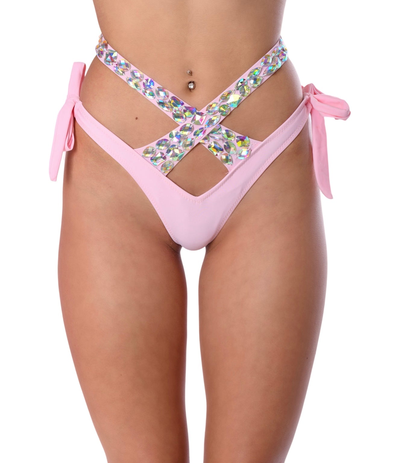 Cross Your Heart Rhinestone Bottoms
