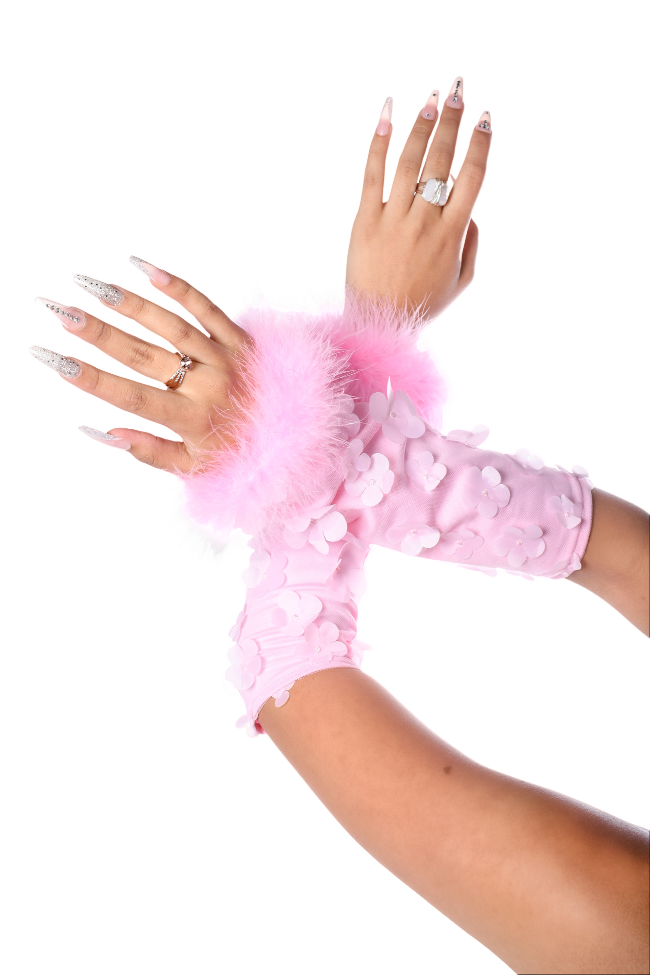Bubblegum Babe Fuzzy 3D Sleeves
