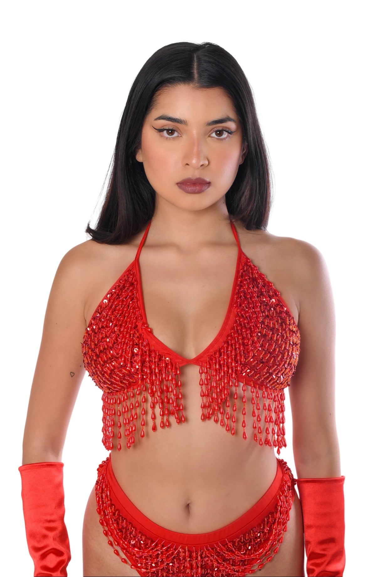 Hand Stitched Sequin Top- Valentine