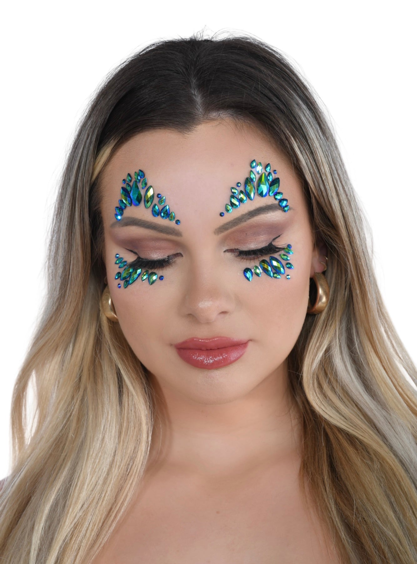 Mermaid Cove Rhinestone Crystal Face Jewels