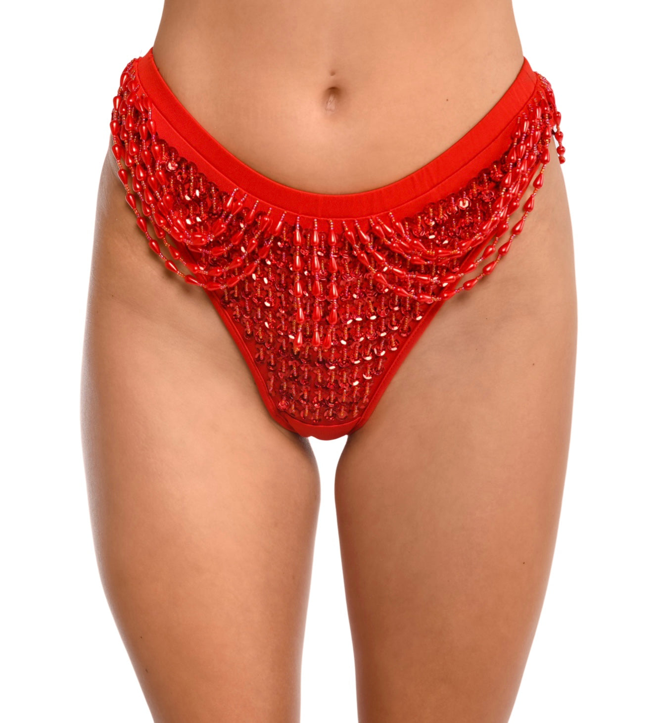 Hand Stitched Sequin Cheeky Bottoms- Valentine