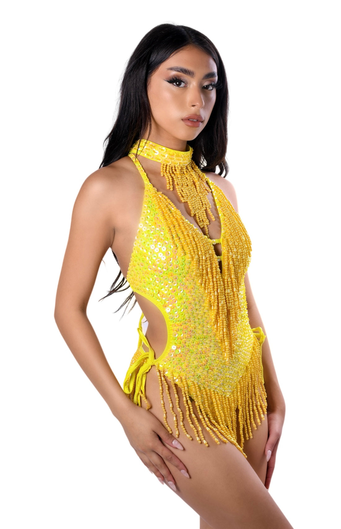 Hand Stitched Sequin Bodysuit- Lilly