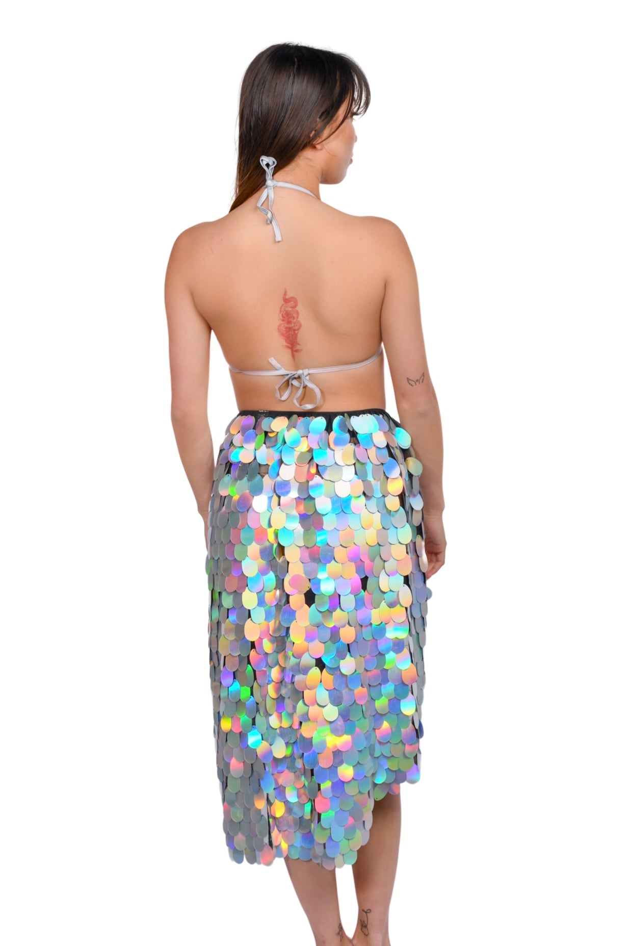 Pastel Meadow Sequin Skirt (Long)