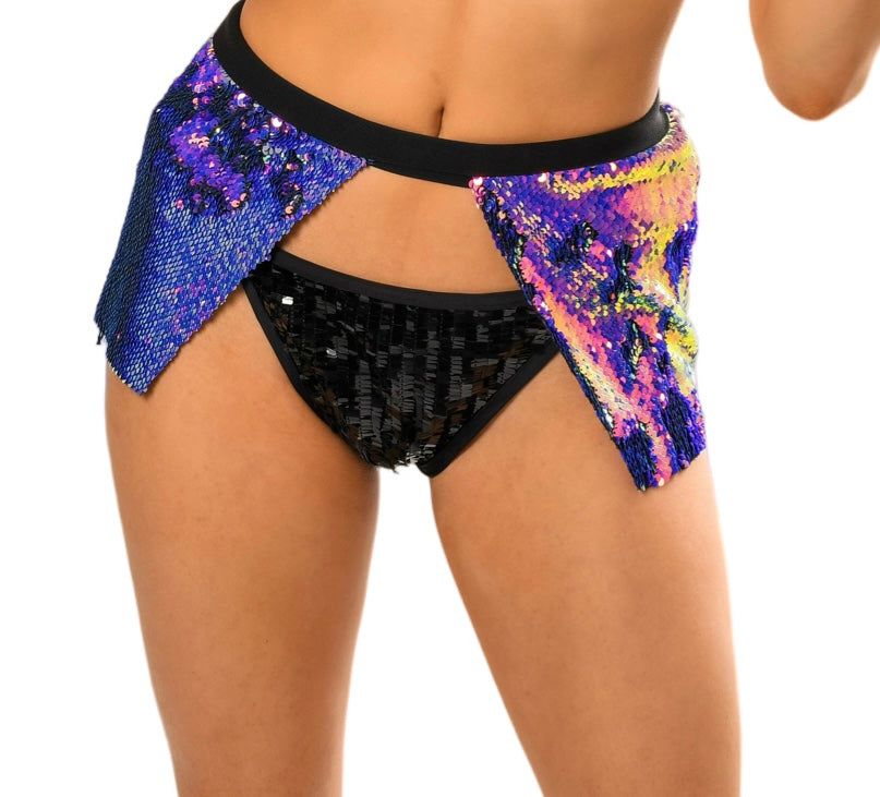 Gypsy Fuchsia Sequin Mini Skirt