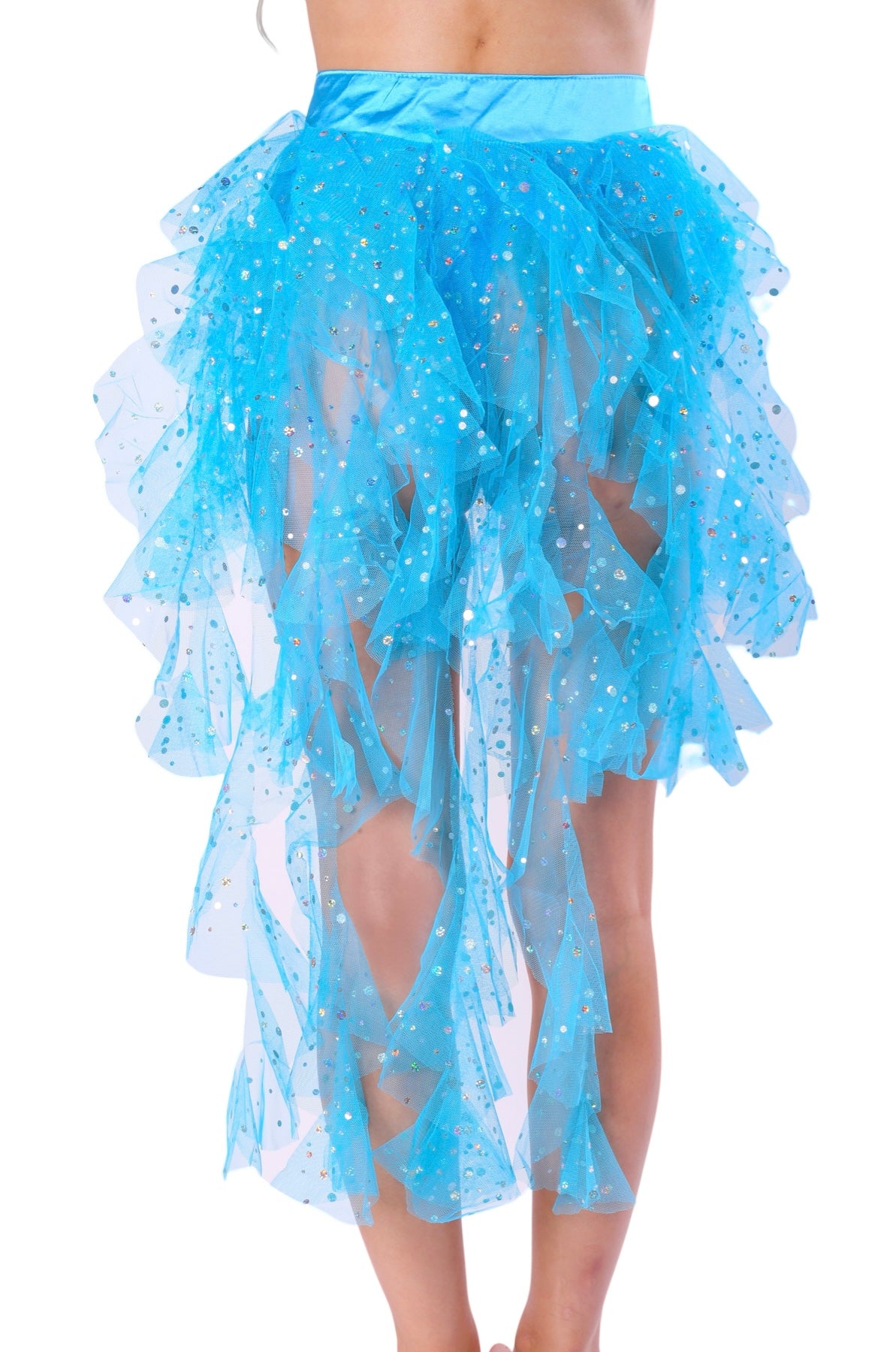 Ocean Wave Blue Long Skirt