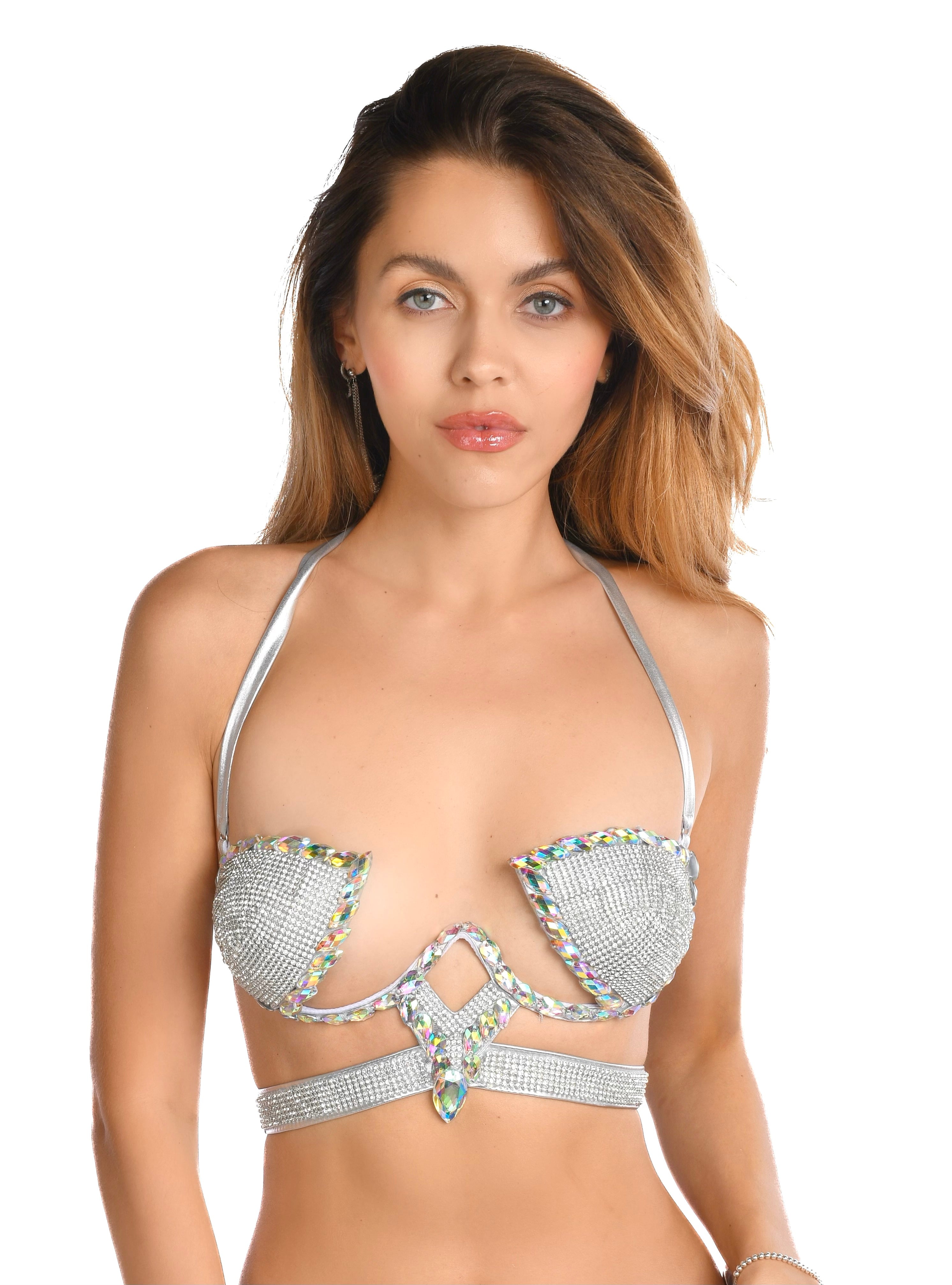 Diamond Jewel Carnival Bra Top