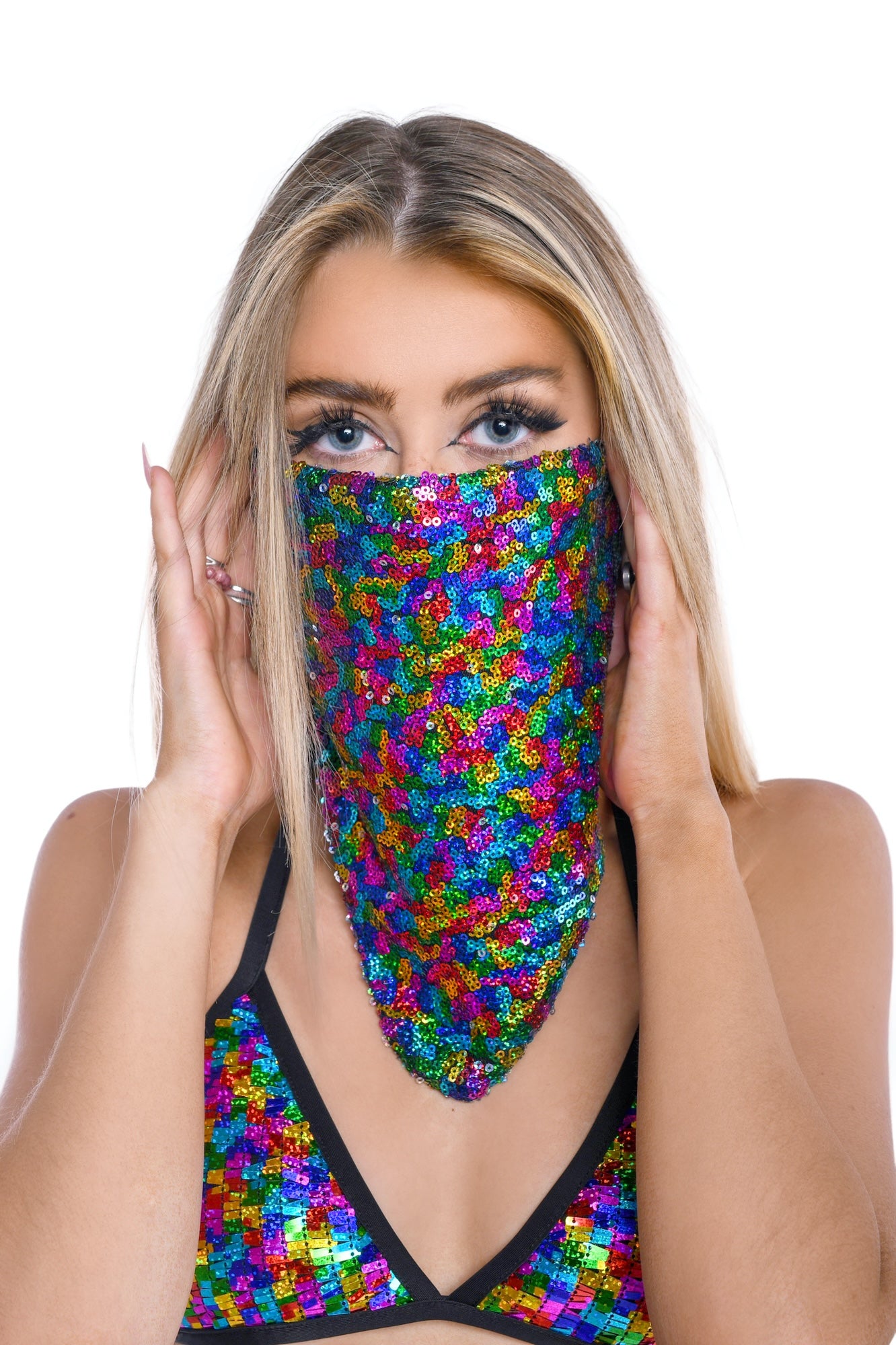 Bandana & Face Mask- Rainbow Twist
