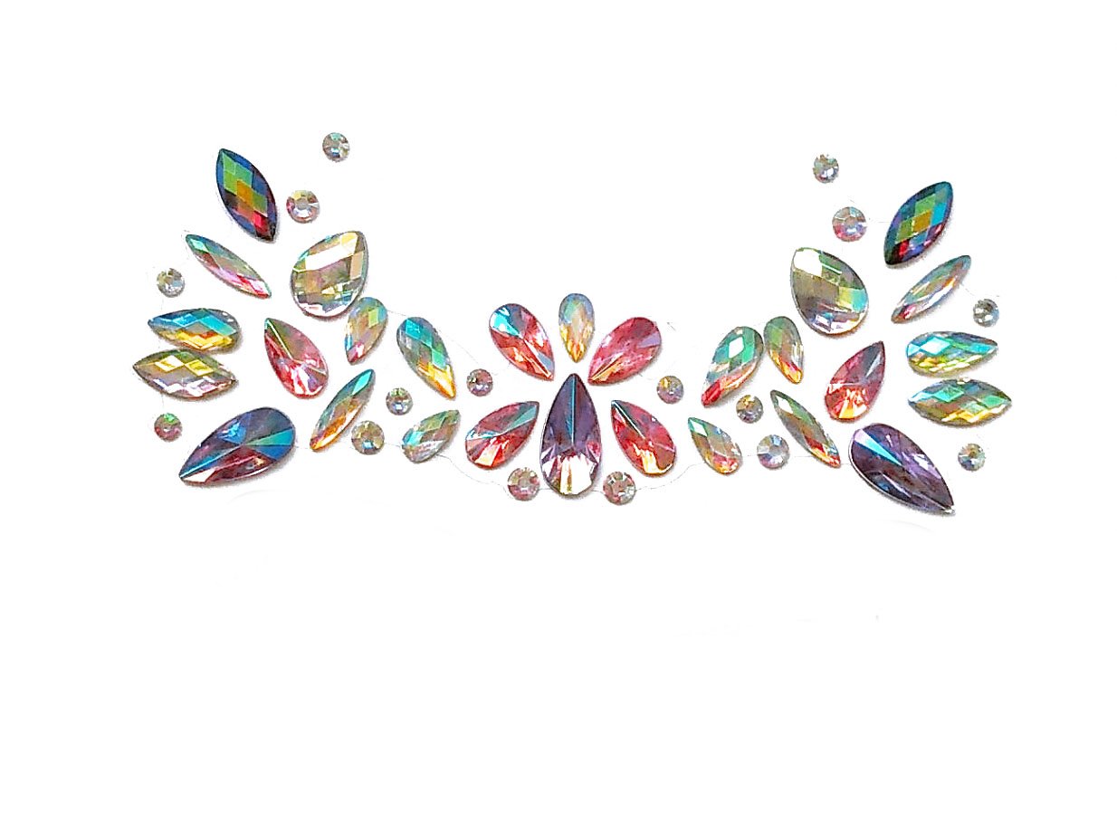 Fairy Heart Rhinestone Crystal Face Jewels