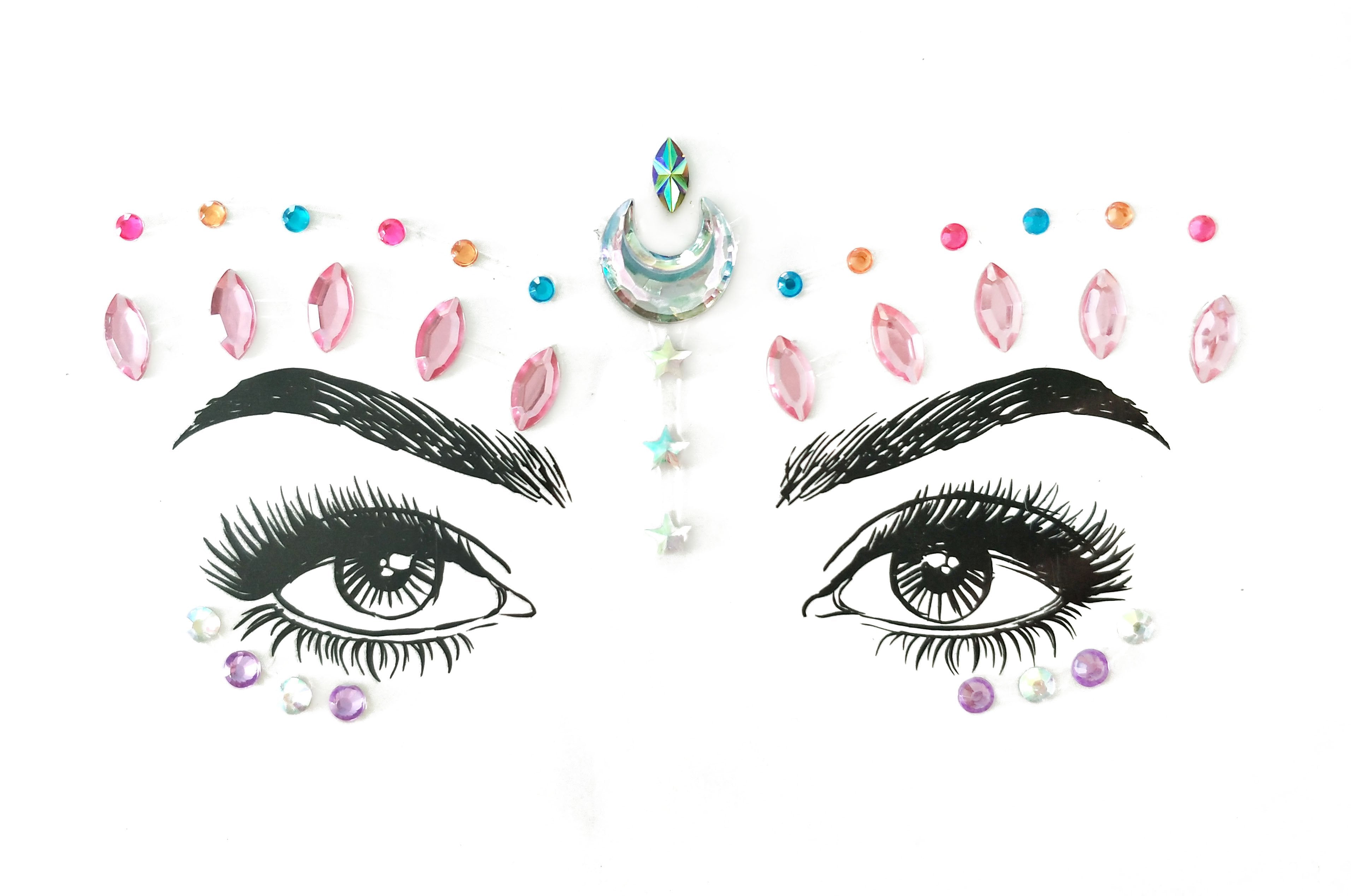 Moon Dust Rhinestone Crystal Face Jewels