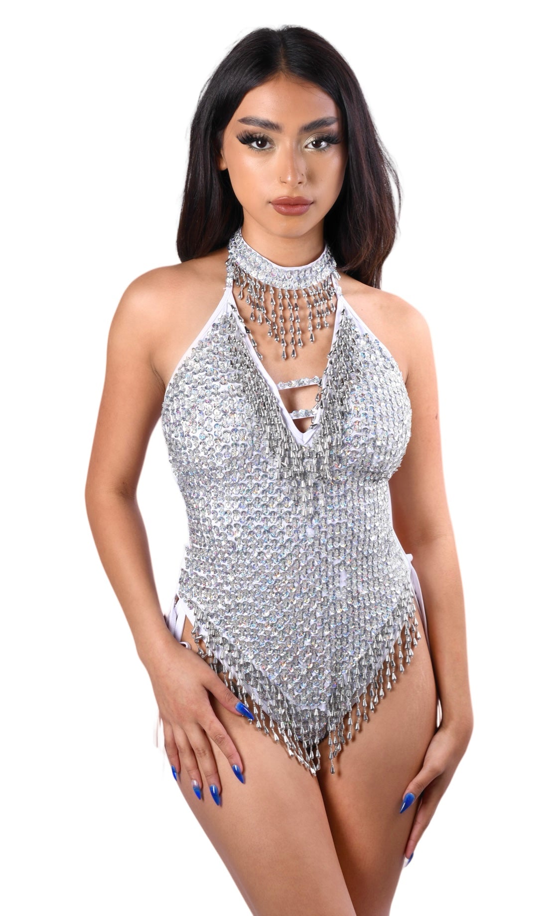 Hand Stitched Sequin Bodysuit- Midnight Rave clothes,rave outfits,edc – THE  LUMI SHOP