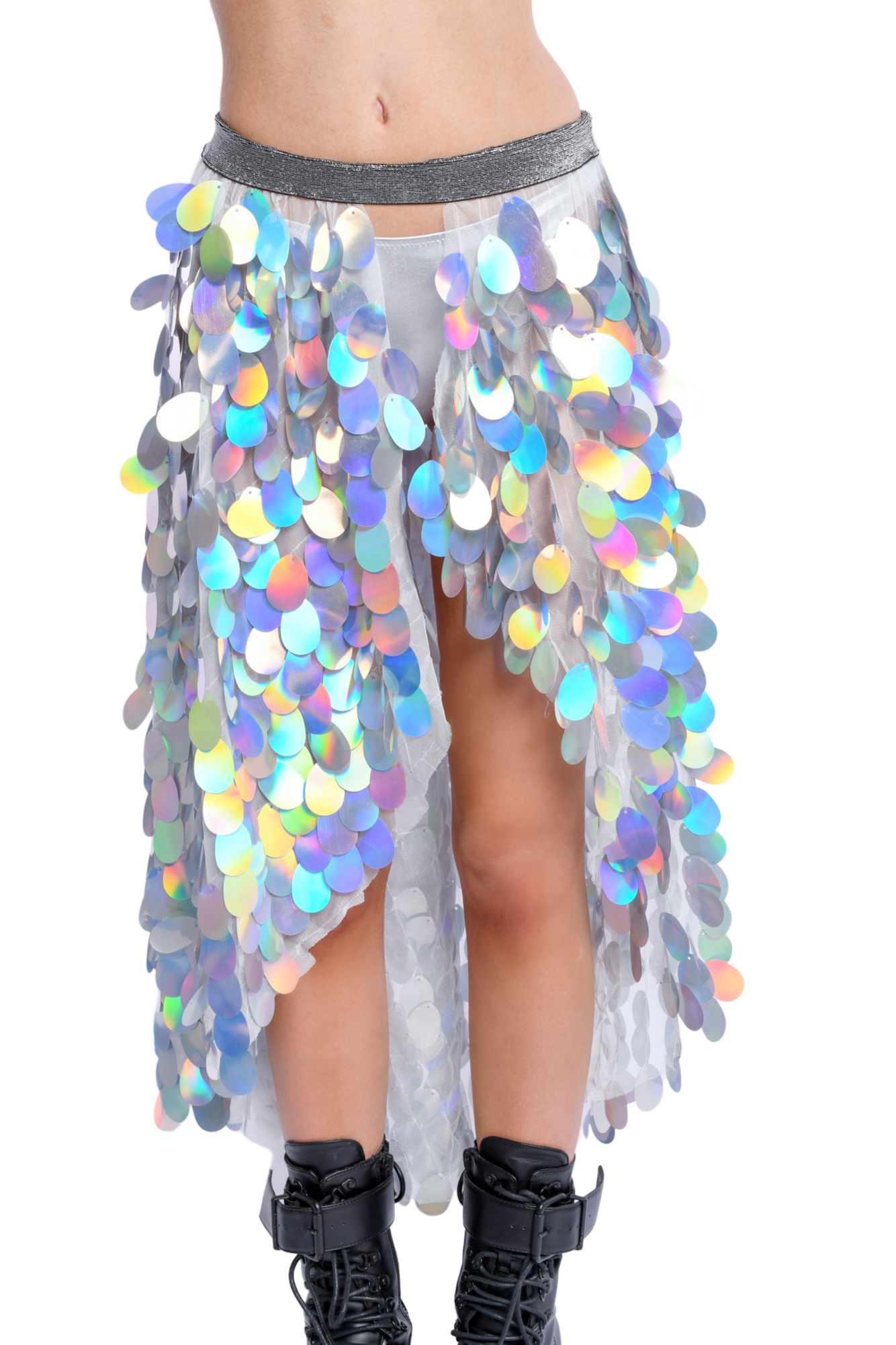 Pastel Meadow Sequin Skirt (Long)