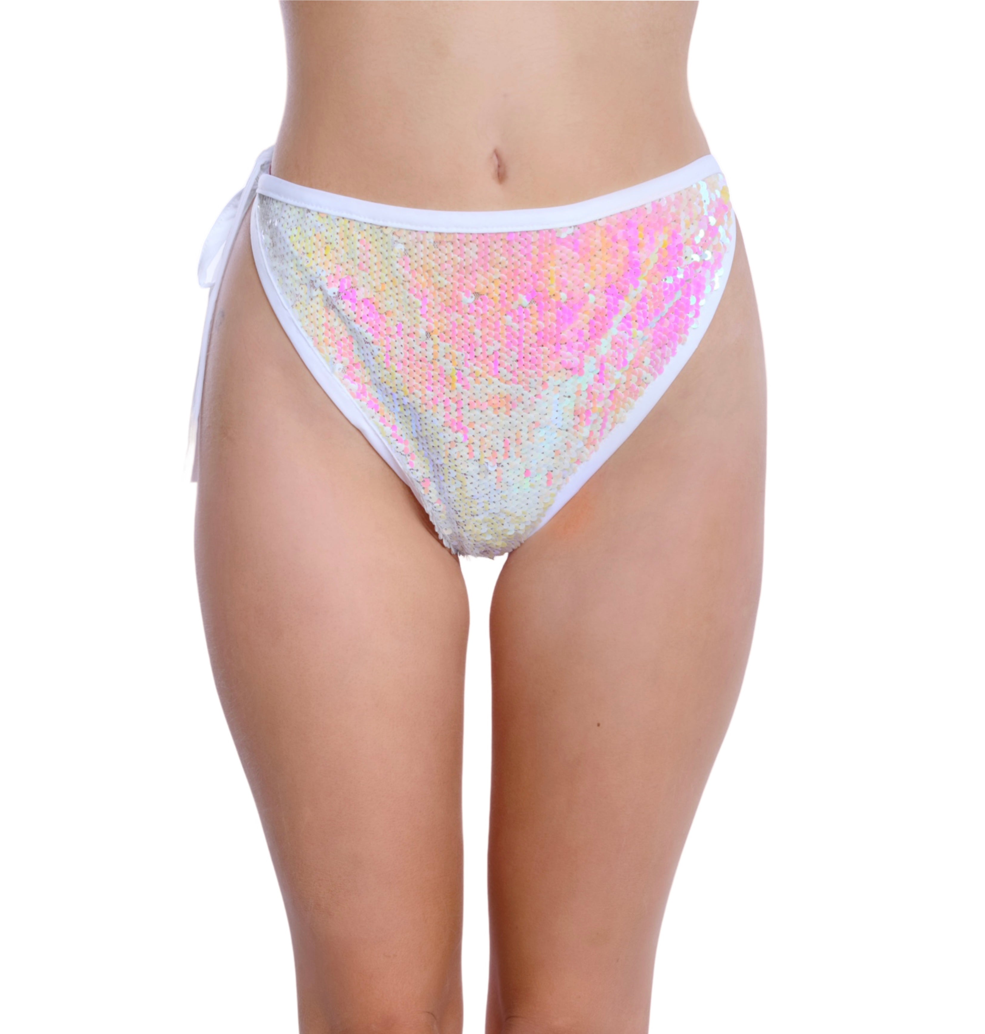 Pink Iridescent Sequin Bottoms