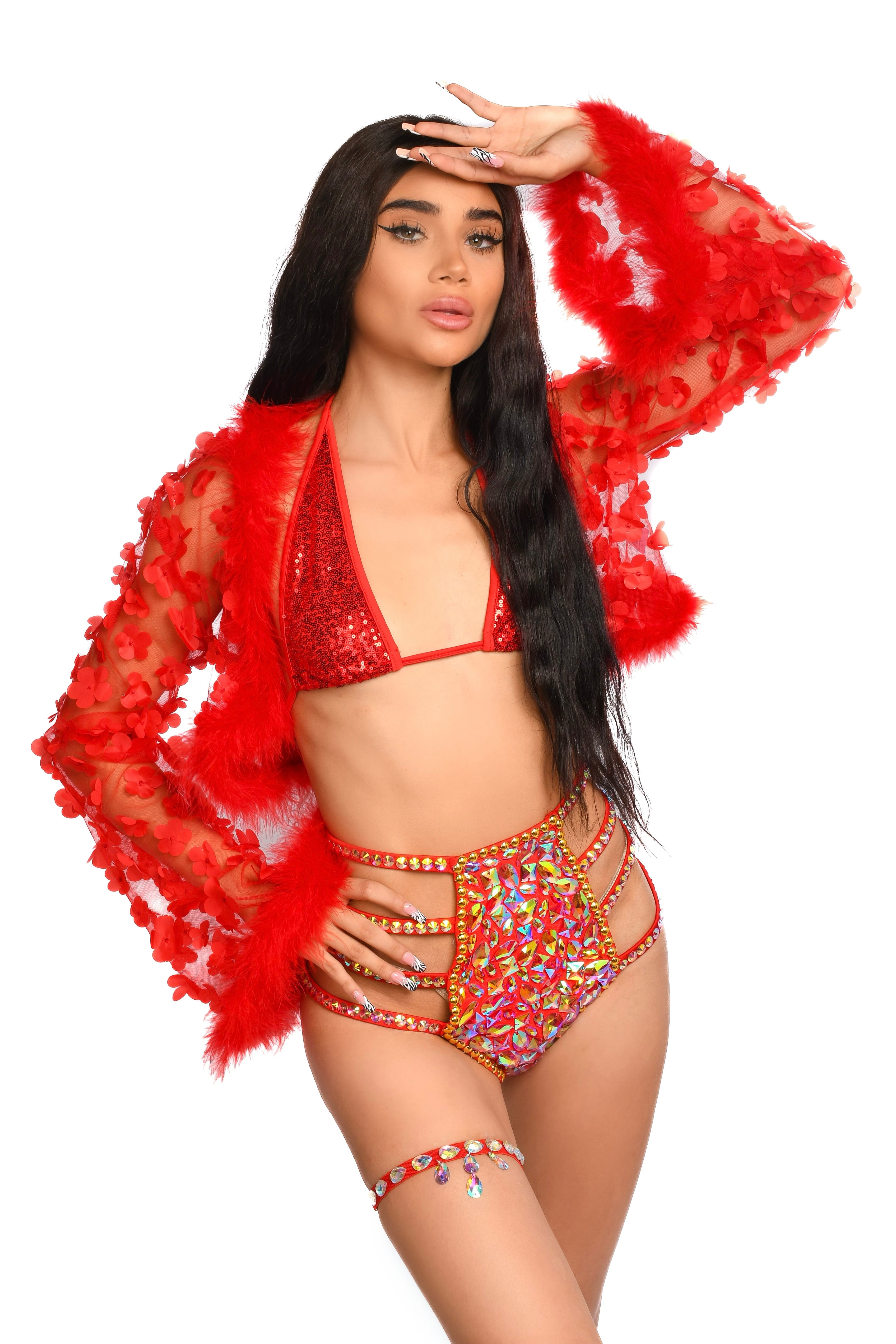 FULL OUTFIT- Red Floral