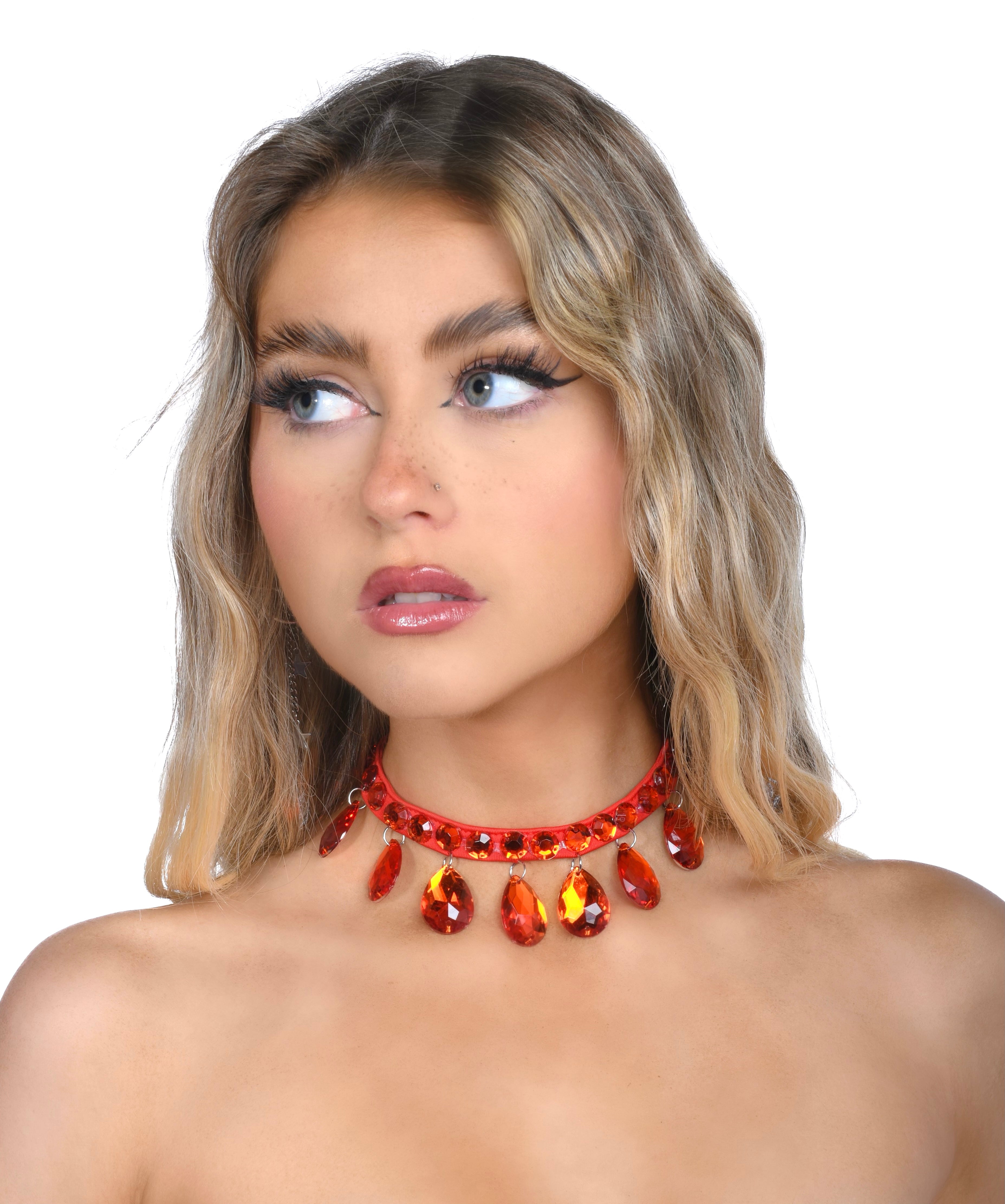 Red Sapphire Carnival Necklace