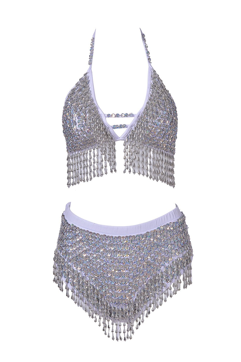 Hand Stitched Sequin Set-Moonlight