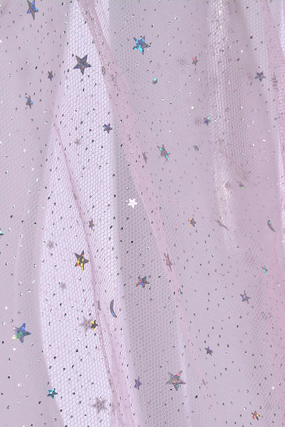 Fuzzy Kimono - Baby Pink Stars