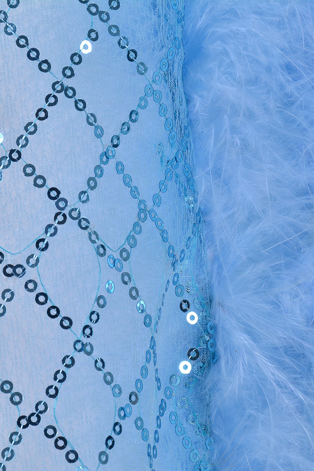 Fuzzy Kimono - Cotton Candy Blue
