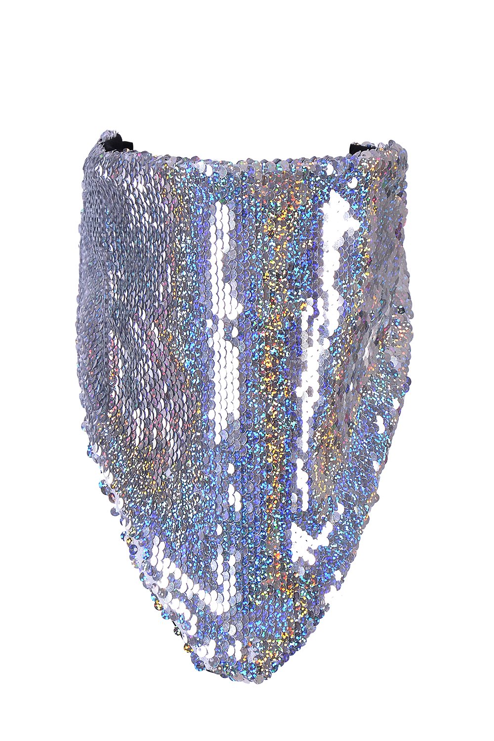 Reversible Sequin Bandana & Face Mask - Holographic