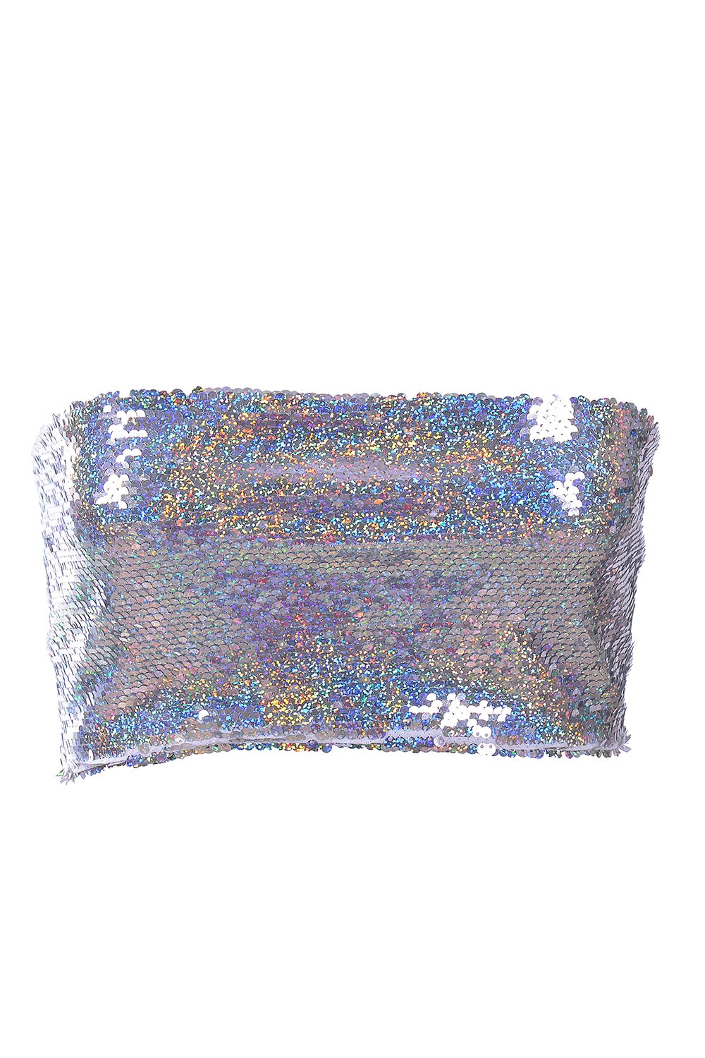 Holographic Sequin Tube Top
