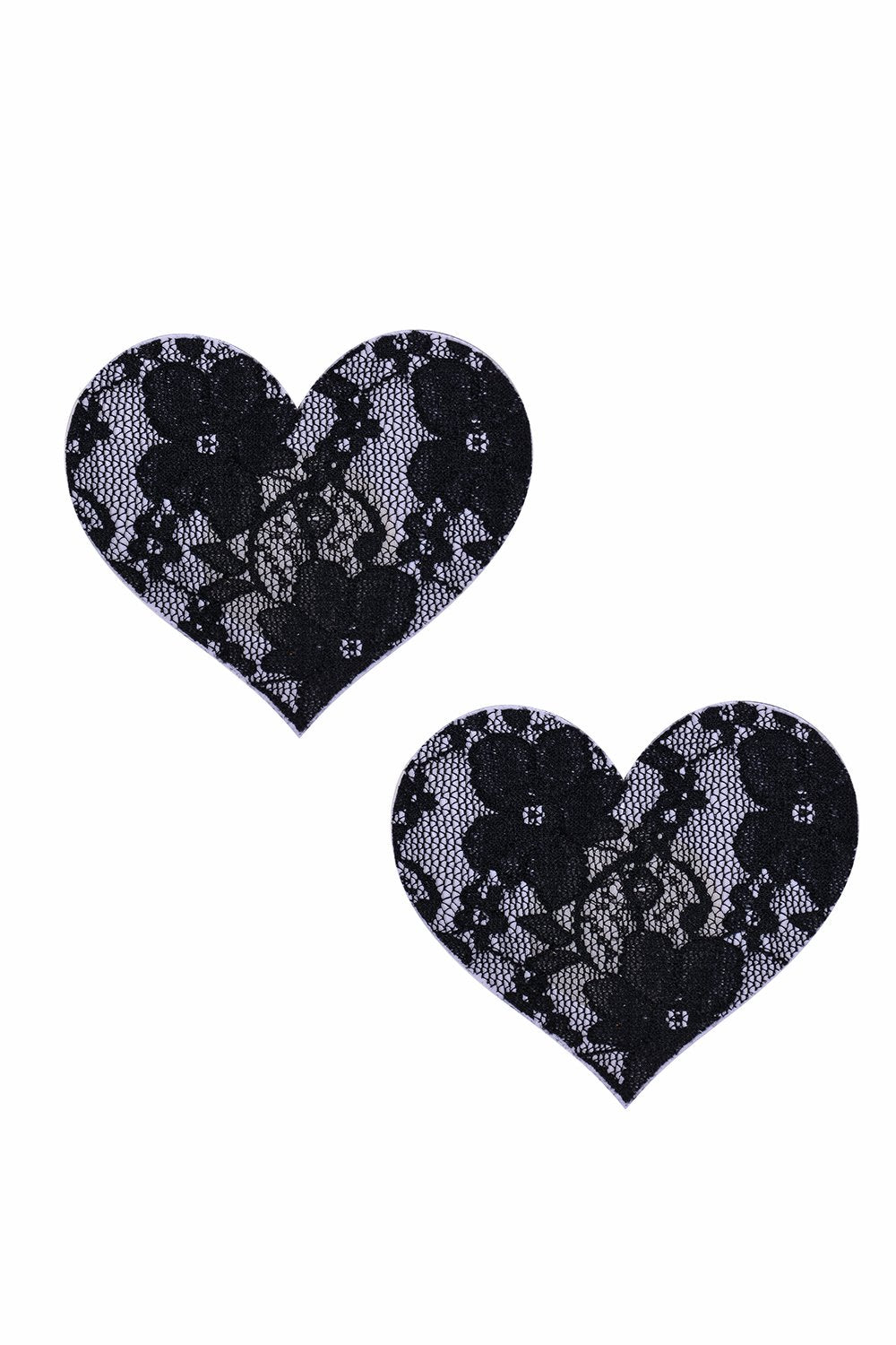 Black Lace Heart Pasties