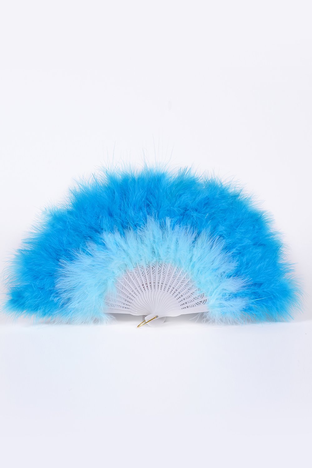 Big Fuzzy Fur Fan - Electric Blue