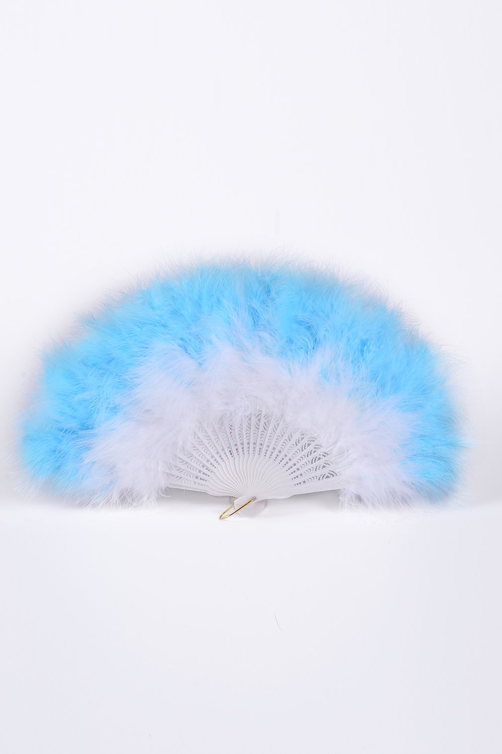 Big Fuzzy Fur Fan - Baby Blue