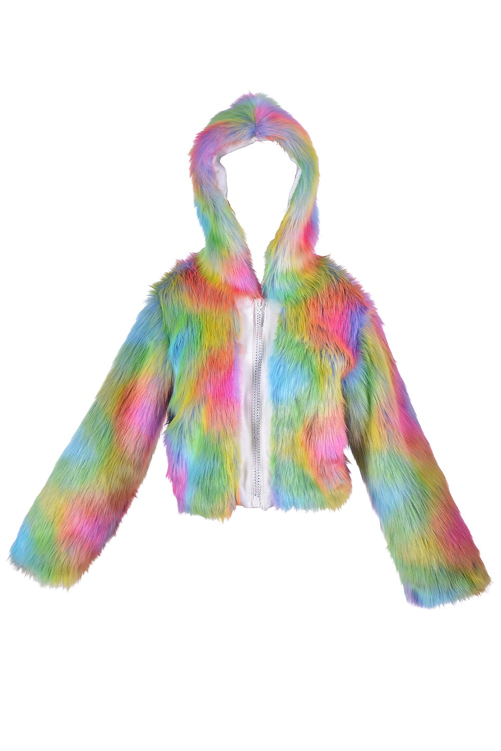 Furry Rave Jacket Nocturnal Wonderland Faux Fur Jacket Rave clothes,rave outfits,edc ...