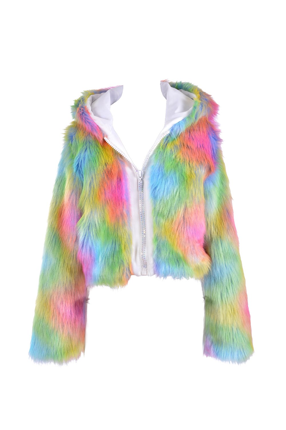 Furry Rave Jacket Nocturnal Wonderland Faux Fur Jacket Rave clothes,rave outfits,edc ...