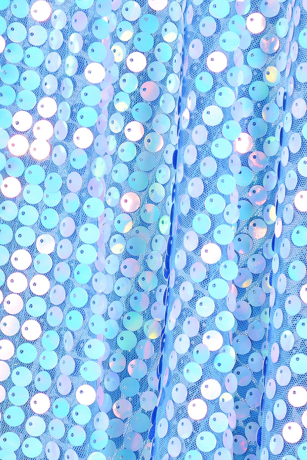 Disco Sequin Tassel Kimono - Pixie Blue