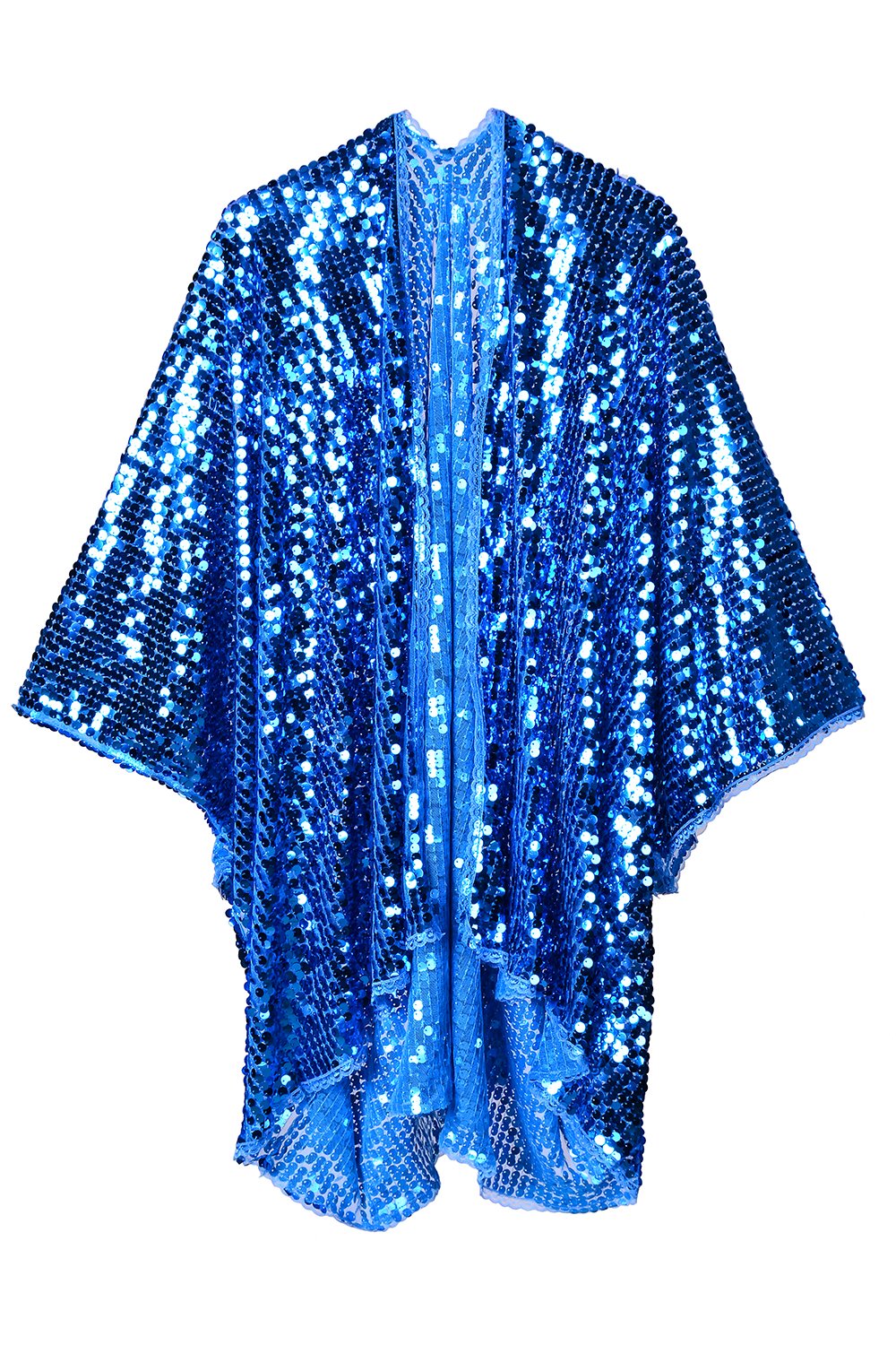 Disco Sequin Kimono - Sky