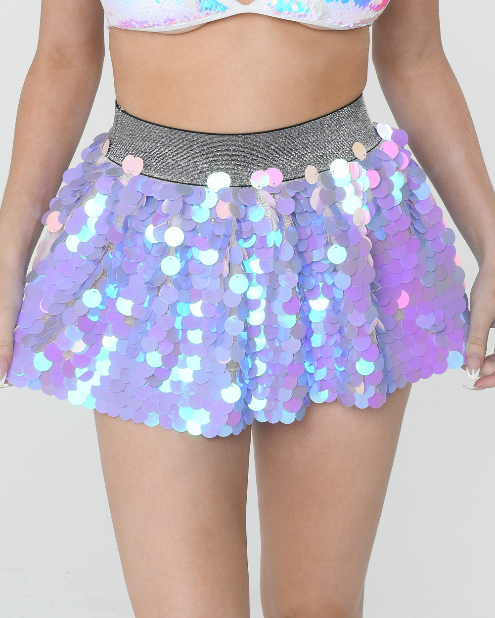Unicorn Sequin Skirt - Purple