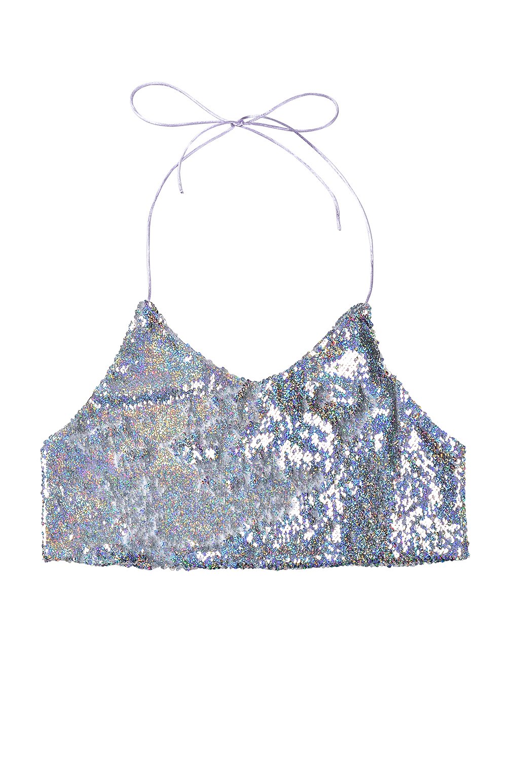 Reversible Sequin Top & Halter Top - Holographic