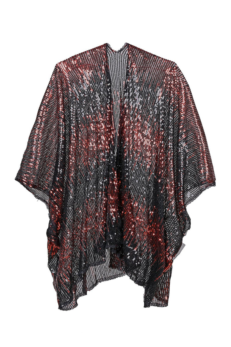 Sequin Kimono - Dark Red – THE LUMI SHOP