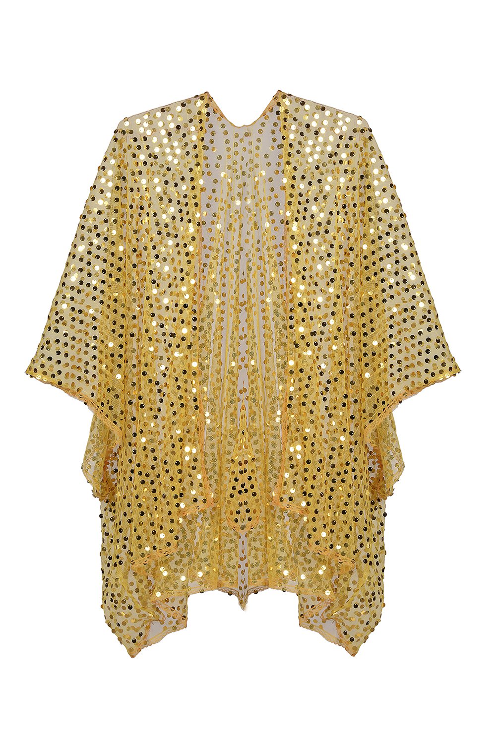 Sequin Kimono - Honey Gold