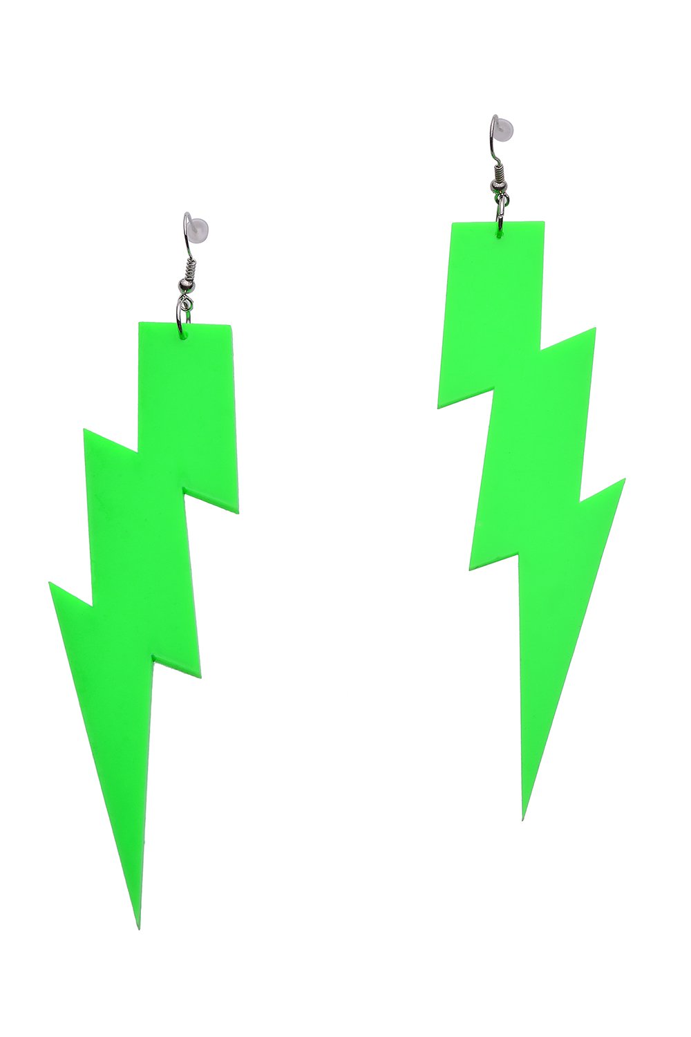 Neon Green Flash Earrings