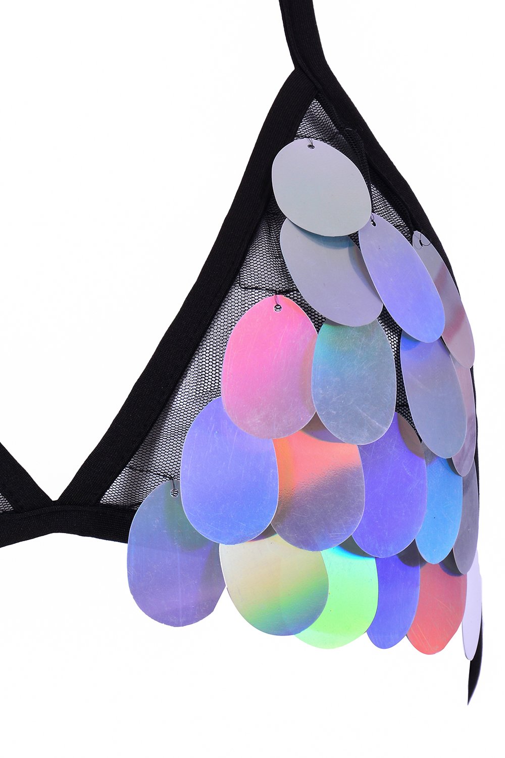 Disco Sequin Triangle Top Rave clothes,rave outfits,edc outfits,rave ...