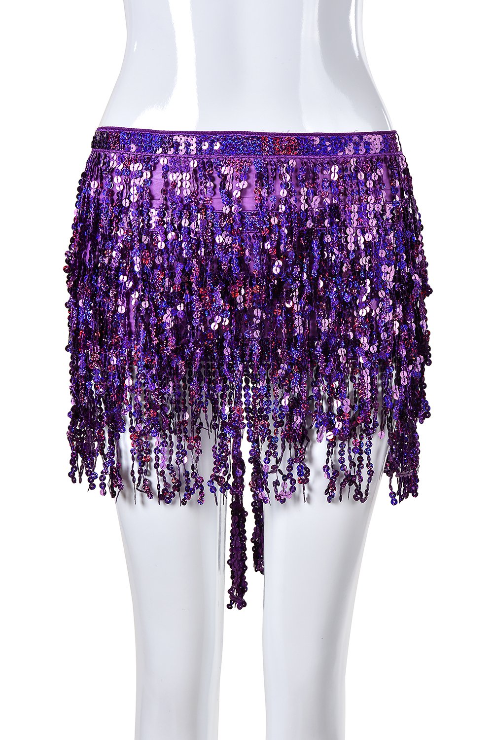 Reversible Sequin Skirt - Violet Orchid