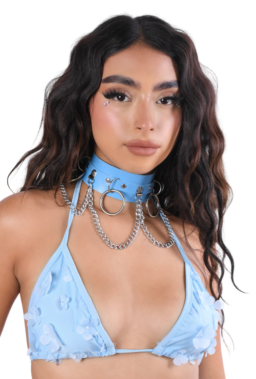 Baby Blue Harness Choker